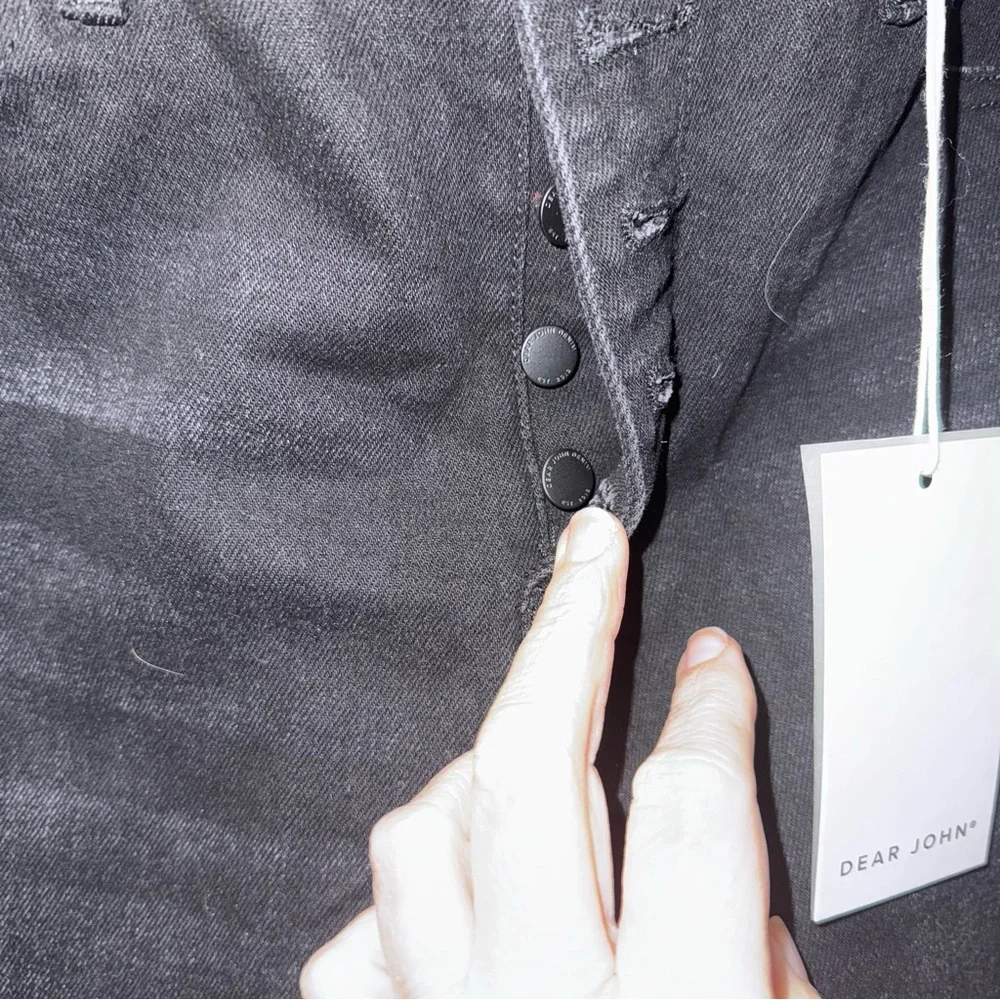 NWT Dear John Olivia Black High-Waisted Jeans. Size 33 - Picture 3 of 8